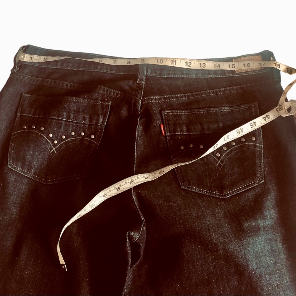 Levis 515 Women Blue Jeans Bootcut Two Pockets Front and Back Zipper Button 14 - Picture 5 of 15